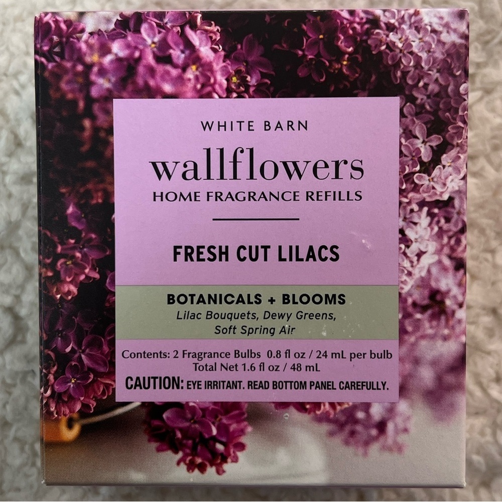 B&BW White Barn "Fresh Cut Lilacs" Wallflowers Home Fragrance Refills 2 Boxes - Picture 3 of 7